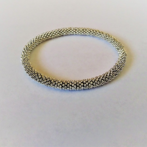 Sherry Moss Jewelry - NEW Silver Beaded Bangle Bracelet